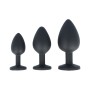 Anal plug Virgite Black Silicone Set 3 Pieces by Virgite, Anal plugs - Ref: M0404647, Price: 22,99 €, Discount: %