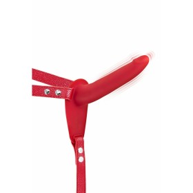 Gode ceinture Fetish Tentation Rouge Silicone de Fetish Tentation, Godes avec harnais - Réf : M0404810, Prix : 35,99 €, Remis...