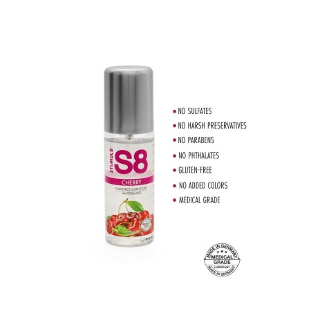 Lubricante Stimul8 125 ml Cereza de Stimul8, Lubricantes con base de agua - Ref: M0404441, Precio: 15,99 €, Descuento: %