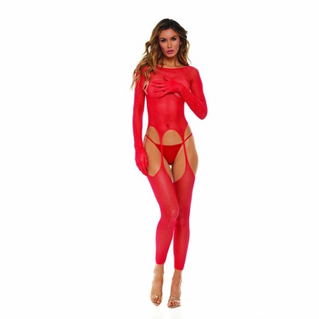 Bodystocking René Rofé Vermelho (Tamanho único) de René Rofé, Meias - Ref: S9404259, Preço: 31,99 €, Desconto: %