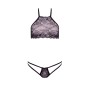 Set di Lingerie Barely Bare Nero Taglia unica di Barely Bare, Mutandine e tanga - Rif: S9404625, Prezzo: 24,99 €, Sconto: %