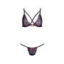 Conjunto de Lingerie Barely Bare Preto (Tamanho único) de Barely Bare, Cuequinhas e tangas - Ref: S9404629, Preço: 24,99 €, D...