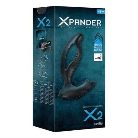 Massage Prostate Silicone Xpander X2 Noir Joydivision 5152720000 (9,5 cm) Noir de Joydivision, Masseurs de prostate - Réf : S...