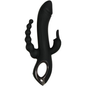 Masturbatore Doppia Penetrazione Evolved Trifecta Nero di Evolved, Dildo doppi - Rif: S9404605, Prezzo: 57,99 €, Sconto: %