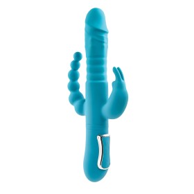 Masturbatore Doppia Penetrazione Adam & Eve Rabbit Azzurro di Adam & Eve, Dildo doppi - Rif: S9404789, Prezzo: 55,99 €, Scont...