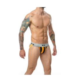 Thong Mob Eroticwear Black Orange L by Mob Eroticwear, Men's briefs - Ref: M0402365, Price: 26,99 €, Discount: %