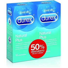 Preservativos Durex Natural Plus 24 Unidades de Durex, Preservativos - Ref: S05113854, Preço: 18,99 €, Desconto: %