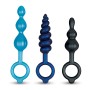 Plug Anal B-Vibe Azul 3 Peças de B-Vibe, Plugs anais - Ref: S9405919, Preço: 45,99 €, Desconto: %