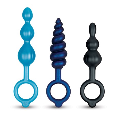 Plug Anal B-Vibe Blau 3 Stücke von B-Vibe, Anal Plugs - Ref: S9405919, Preis: 45,99 €, Rabatt: %