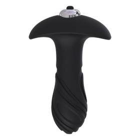 Plug Anal S Pleasures Swirl Preto Preto/Prateado