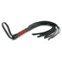 Flogger Whip Sportsheets Noir/Rouge