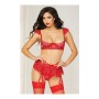 Conjunto de Lencería Seven Til Midnight Rojo (3 pcs)