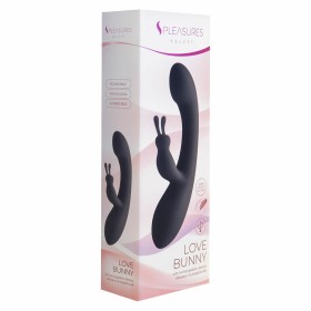 Vibrador Coelho S Pleasures Preto Cor de Rosa (18,7 x 3,5 cm)