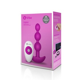 Triplet Anal Beads Fuchsia B-Vibe 92740 Pink by B-Vibe, Anal beads - Ref: S9402912, Price: 92,99 €, Discount: %