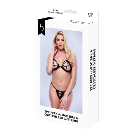 Unterwäsche-Set Baci Lingerie Crotchless G- Schwarz 2 Stücke (M/L) von Baci Lingerie, Schlüpfer und Tangas - Ref: S9405527, P...