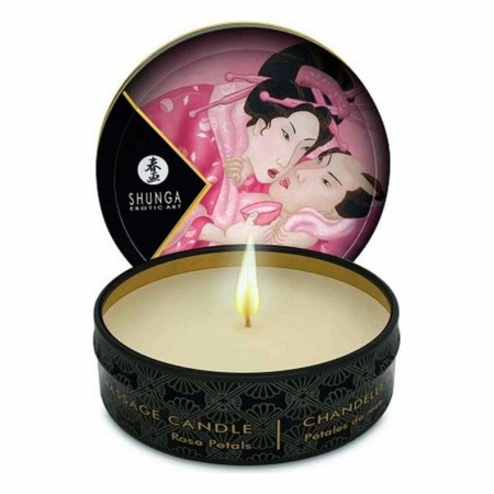 Candela Massaggio Shunga Rose Petals 30 ml di Shunga, Candele erotiche - Rif: S9401201, Prezzo: 16,99 €, Sconto: %