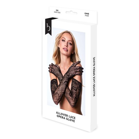 Gloves Baci Lingerie Allover Lace Opera Black by Baci Lingerie, Festive-erotic accessories - Ref: S9405676, Price: 19,99 €, D...