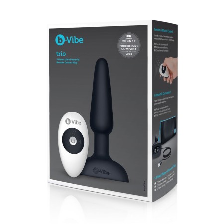 Butt Plug con Telecomando Trio Nero B-Vibe 05882610000 Nero di B-Vibe, Vibratori anali - Rif: S9402907, Prezzo: 92,99 €, Scon...