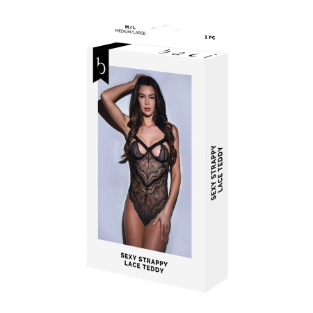 Body Baci Lingerie Sexy Strappy Lace Noir S/M de Baci Lingerie, Nuisettes et Body - Réf : S9405494, Prix : 35,99 €, Remise : %