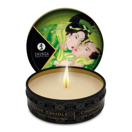 Candela Massaggio Shunga Exotic Green Tea Tè Verde 30 ml di Shunga, Candele erotiche - Rif: S9401206, Prezzo: 16,99 €, Sconto: %