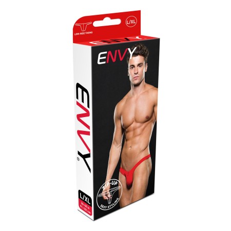 Tanga Lowrise Envy Zip Rouge L/XL de Envy, Shortys - Réf : S9405690, Prix : 22,99 €, Remise : %