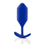 Plug Anal B-Vibe 4 Azul Azul Marinho de B-Vibe, Plugs anais - Ref: S9402972, Preço: 55,99 €, Desconto: %