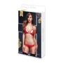 Conjunto de Encaje Sexy Rojo Talla Única Baci Lingerie BW3101-REDOS Rojo (Talla única) de Baci Lingerie, Picardías y bodies -...