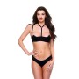 Conjunto de Lingerie Baci Lingerie Quarter Preto 2 Peças (S/M) de Baci Lingerie, Cuequinhas e tangas - Ref: S9405514, Preço: ...