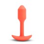 Plug Anal B-Vibe Vibrating Snug Laranja de B-Vibe, Vibradores anais - Ref: S9402947, Preço: 66,99 €, Desconto: %