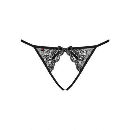 Cuequinha Obsessive Miamor crotchless panties L/XL Preto Encaixe de Obsessive, Cuequinhas e tangas - Ref: M0400722, Preço: 15...