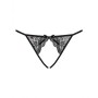 Cuequinha Obsessive Miamor crotchless panties L/XL Preto Encaixe de Obsessive, Cuequinhas e tangas - Ref: M0400722, Preço: 15...