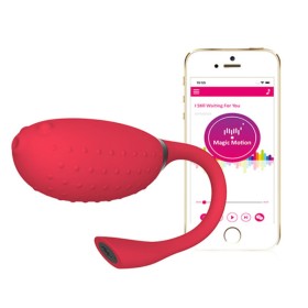 Vibrador Ovo Magic Motion Fugu Vermelho de Magic Motion, Vibradores bullet - Ref: M0402518, Preço: 56,99 €, Desconto: %