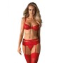 Lace Underwear Set Obsessive Heartina Red S/M by Obsessive, Negligees and bodices - Ref: M0400614, Price: 33,99 €, Discount: %