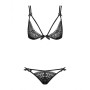 Ensemble de Lingerie en Dentelle Obsessive Intensa set Noir L/XL de Obsessive, Culottes et strings - Réf : M0400873, Prix : 2...