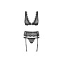 Set di Lingerie con Pizzo Obsessive Emperita Nero S/M di Obsessive, Mutandine e tanga - Rif: M0400858, Prezzo: 29,99 €, Scont...