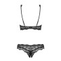 Conjunto de Lencería Obsessive Luvae Negro S/M de Obsessive, Braguitas y tangas - Ref: M0400818, Precio: 30,99 €, Descuento: %