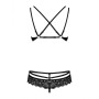 Underwear Set Obsessive 860 Black S/M by Obsessive, Knickers and thongs - Ref: M0401006, Price: 29,99 €, Discount: %