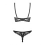 Lace Underwear Set Obsessive Letica Black L/XL by Obsessive, Knickers and thongs - Ref: M0400668, Price: 28,99 €, Discount: %