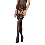 Strümpfe mit Strumpfband Obsessive Letica Schwarz L/XL von Obsessive, Damenstrümpfe - Ref: M0400767, Preis: 13,99 €, Rabatt: %