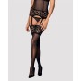 Stockings with Garter Obsessive Letica Black L/XL by Obsessive, Stockings - Ref: M0400767, Price: 13,99 €, Discount: %