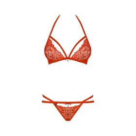 Set di Lingerie Obsessive 838-SET-3 Rosso L/XL di Obsessive, Mutandine e tanga - Rif: M0400696, Prezzo: 25,99 €, Sconto: %