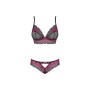 Ensemble de Lingerie Obsessive Tulia Noir S/M de Obsessive, Culottes et strings - Réf : M0400951, Prix : 27,99 €, Remise : %