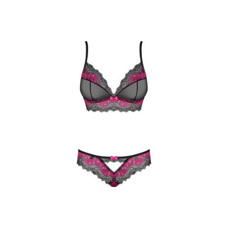 Set di Lingerie Obsessive Tulia Nero S/M di Obsessive, Mutandine e tanga - Rif: M0400951, Prezzo: 27,99 €, Sconto: %