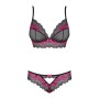 Set di Lingerie Obsessive Tulia Nero S/M di Obsessive, Mutandine e tanga - Rif: M0400951, Prezzo: 27,99 €, Sconto: %