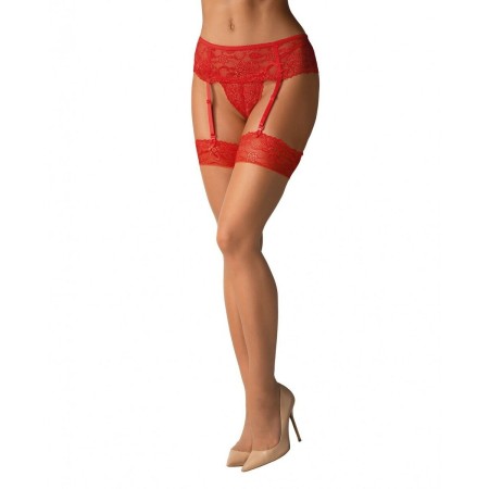 Medias con Liguero Obsessive 838-STO-3 Rojo S/M de Obsessive, Medias - Ref: M0401004, Precio: 16,99 €, Descuento: %