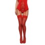 Bas avec porte jarretelles Obsessive OB1489 Rouge L/XL de Obsessive, Bas - Réf : M0400728, Prix : 13,99 €, Remise : %