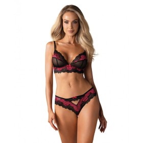 Conjunto de Lencería Obsessive Tulia Negro L/XL de Obsessive, Braguitas y tangas - Ref: M0400953, Precio: 27,99 €, Descuento: %