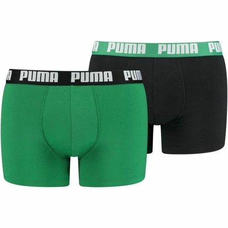 Boxer pour homme Puma 521015001-035 Vert (2 uds) de Puma, Shortys - Réf : S6416657, Prix : 23,99 €, Remise : %