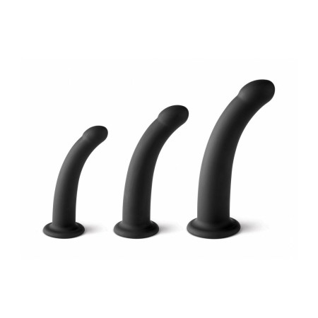 Dildo Virgite Preto S/M/L Conjunto de Virgite, Consoladores clássicos - Ref: M0403181, Preço: 44,99 €, Desconto: %