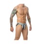 Tanga Mob Eroticwear Blanc Noir de Mob Eroticwear, Shortys - Réf : M0402355, Prix : 26,99 €, Remise : %